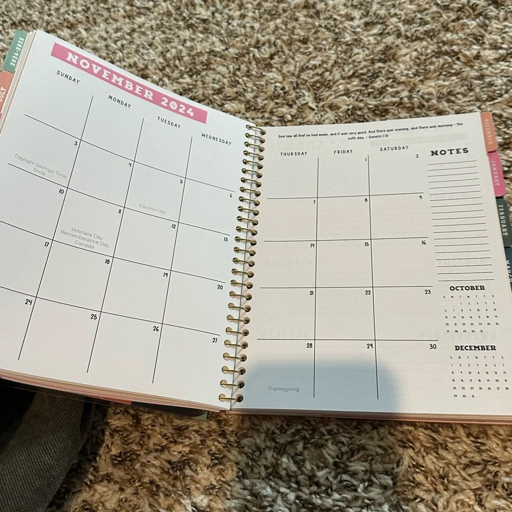 Floral Motivational Spiral Notebook